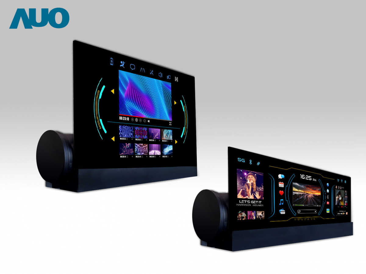 友達14.6吋可捲式Micro LED面板，導入車內資訊、影音娛樂及駕駛安全系統，翻轉智慧移動場域