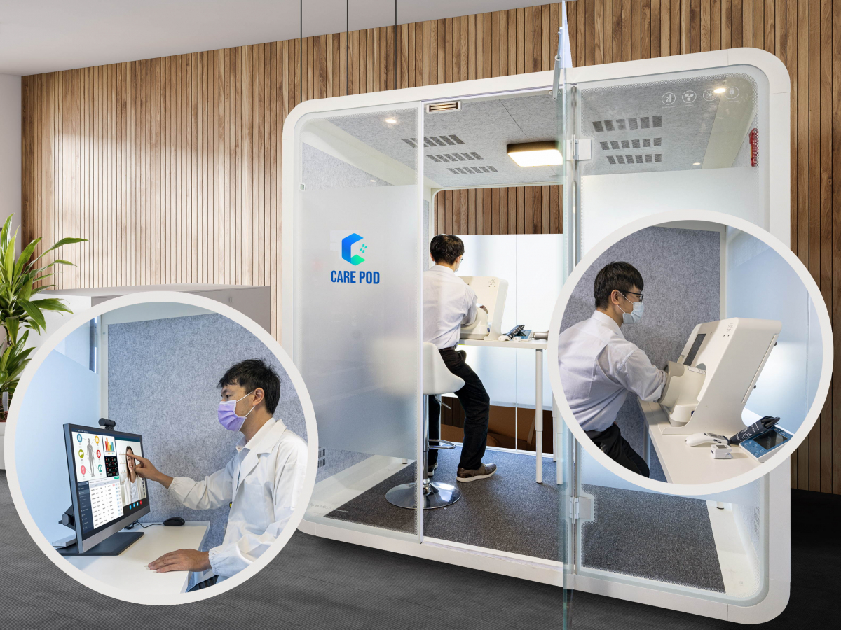 达擎于医疗科技展中展出＂远距诊疗舱＂，以因应医疗数字化及社会高龄化趋势下、复诊及慢性病患等族群对于远距看诊需求逐渐升高所推出的创新整合方案。多功能合一、高隐私性的远距诊疗舱可根据病患端与医师端的不同需求，提供弹性化及客制化功能，节省医生和病患的精力及时间