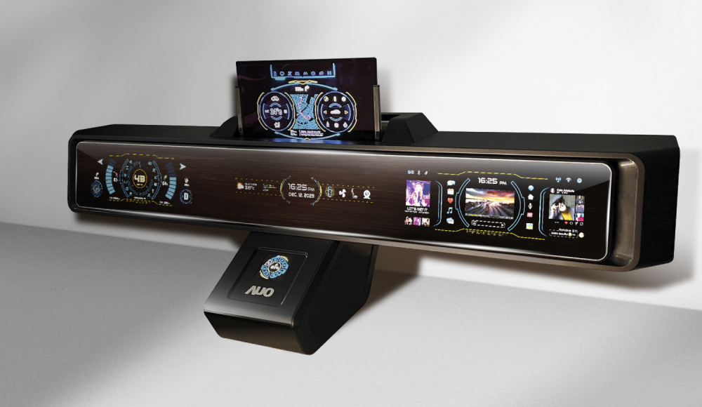 熊猫体育Micro LED沉浸式车舱显示方案结合 可卷式、可伸缩的Micro LED应用并可呈现不同的质感纹路，展现人性化设计