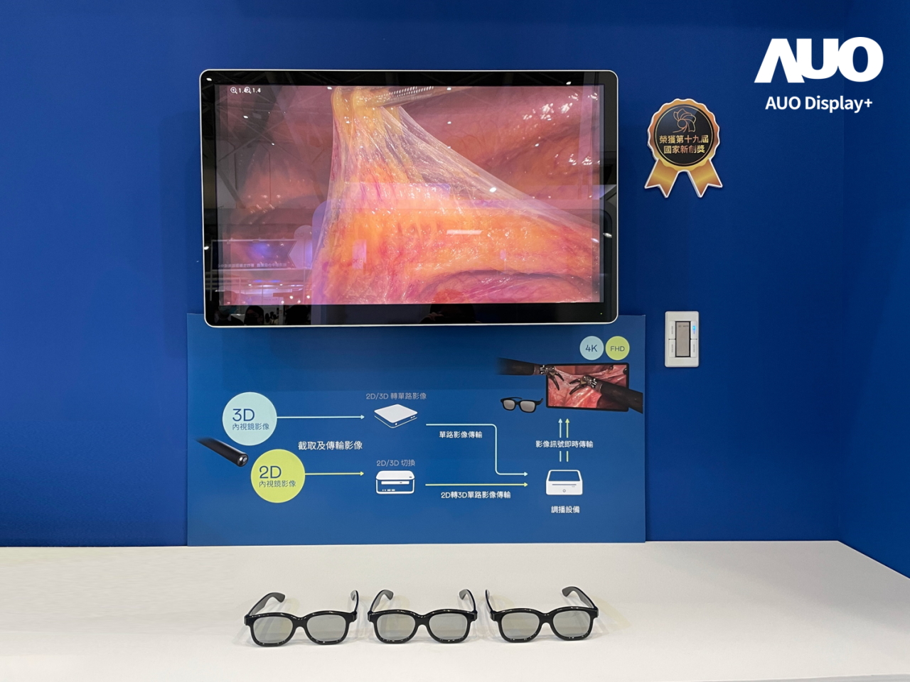 達擎寬視角3D醫療顯示器，協助醫護團隊成員於手術進行時，皆能看到一致性的3D影像，提高溝通效率，使手術更精準、快速完成達擎寬視角3D醫療顯示器，協助醫護團隊成員於手術進行時，皆能看到一致性的3D影像，提高溝通效率，使手術更精準、快速完成