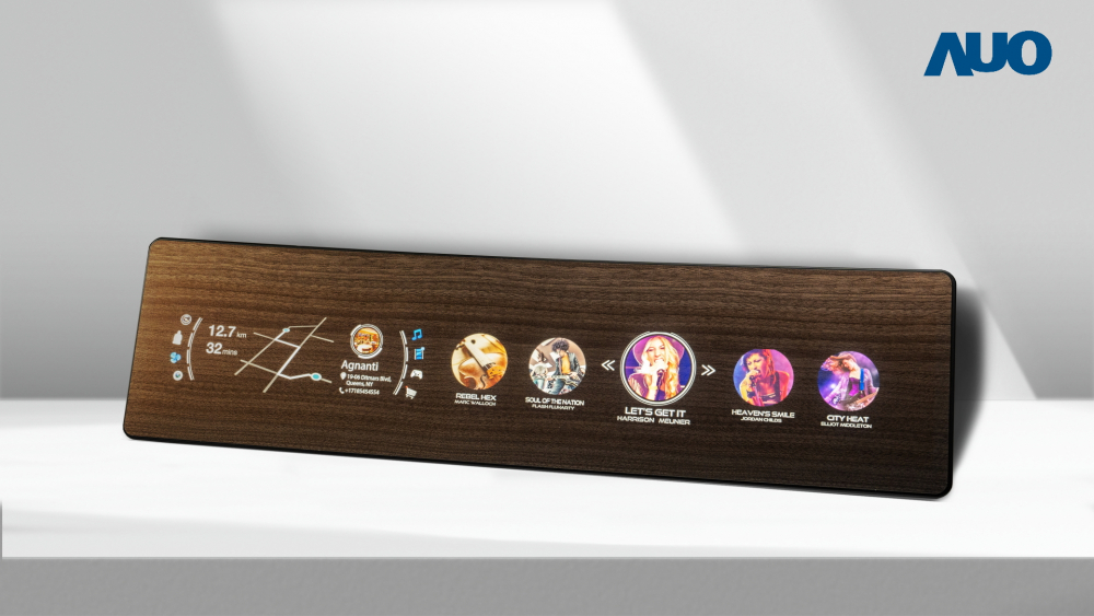 熊猫体育研发全球最高穿透度达80%的AmLED木纹显示器，可于使用时呈现高亮度、清晰可见的信息，并在不使用时回归为单纯的饰板，节能兼具美观